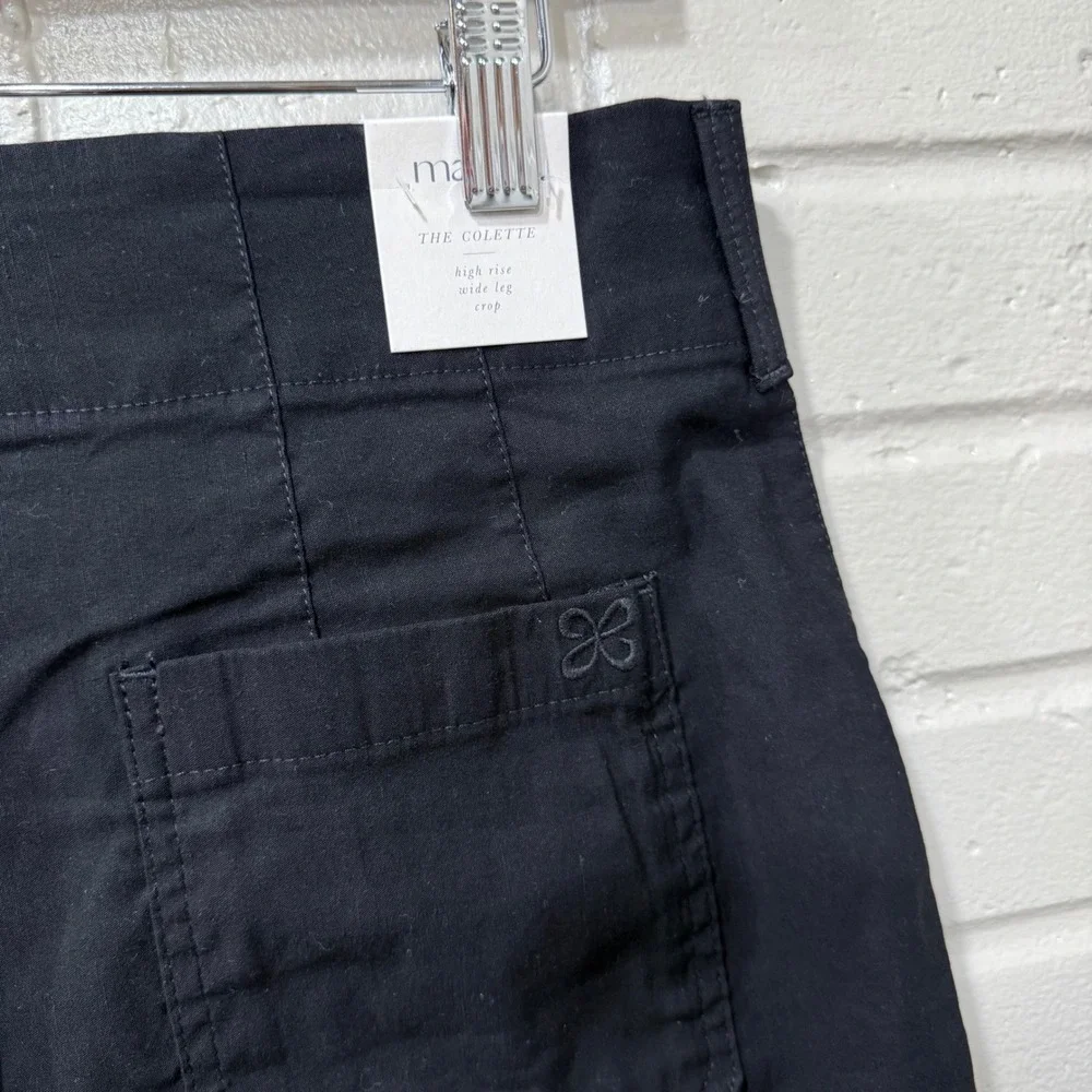 Anthropologie Maeve Colette High Rise Wide Leg Pants Magic Fabric Blnd Linen 29T - Picture 8 of 16